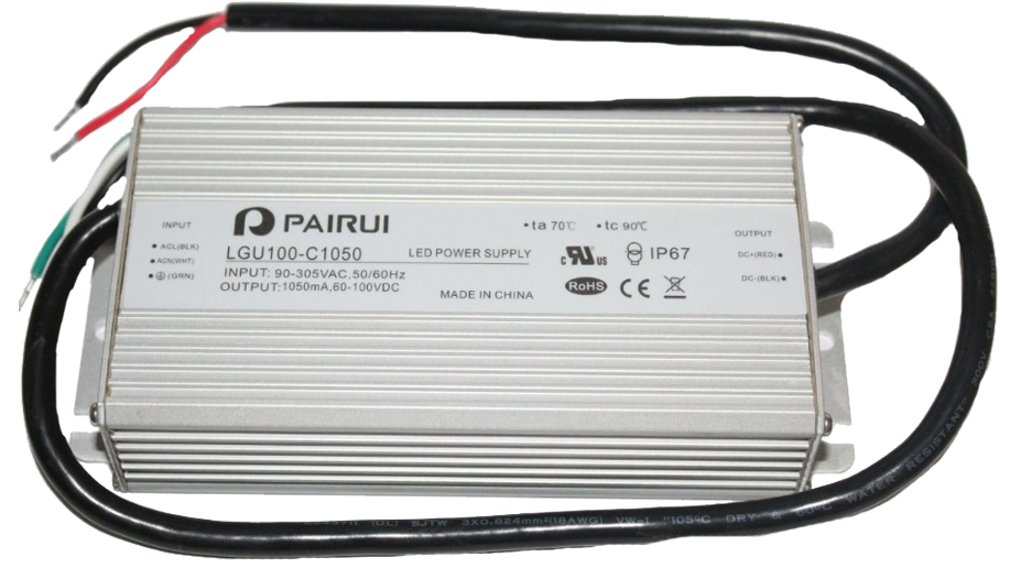 LGU100-C1050  100W 1050mA IP67 METAL KASA/MEANWELL XLG-100-L-A Muadili