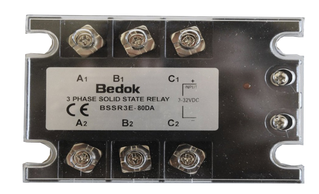 BSSR3E-80DA BEDOK 3-32VDC Tetikleme,24-480VAC Çıkış Voltajı,80A Trifaze SOLİD STATE RELAY(SSR Röle)