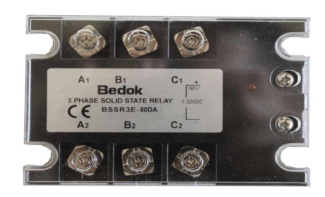 BSSR3E-80DA BEDOK 3-32VDC Tetikleme,24-480VAC Çıkış Voltajı,80A Trifaze SOLİD STATE RELAY(SSR Röle)
