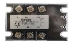 BSSR3E-80DA BEDOK 3-32VDC Tetikleme,24-480VAC Çıkış Voltajı,80A Trifaze SOLİD STATE RELAY(SSR Röle)