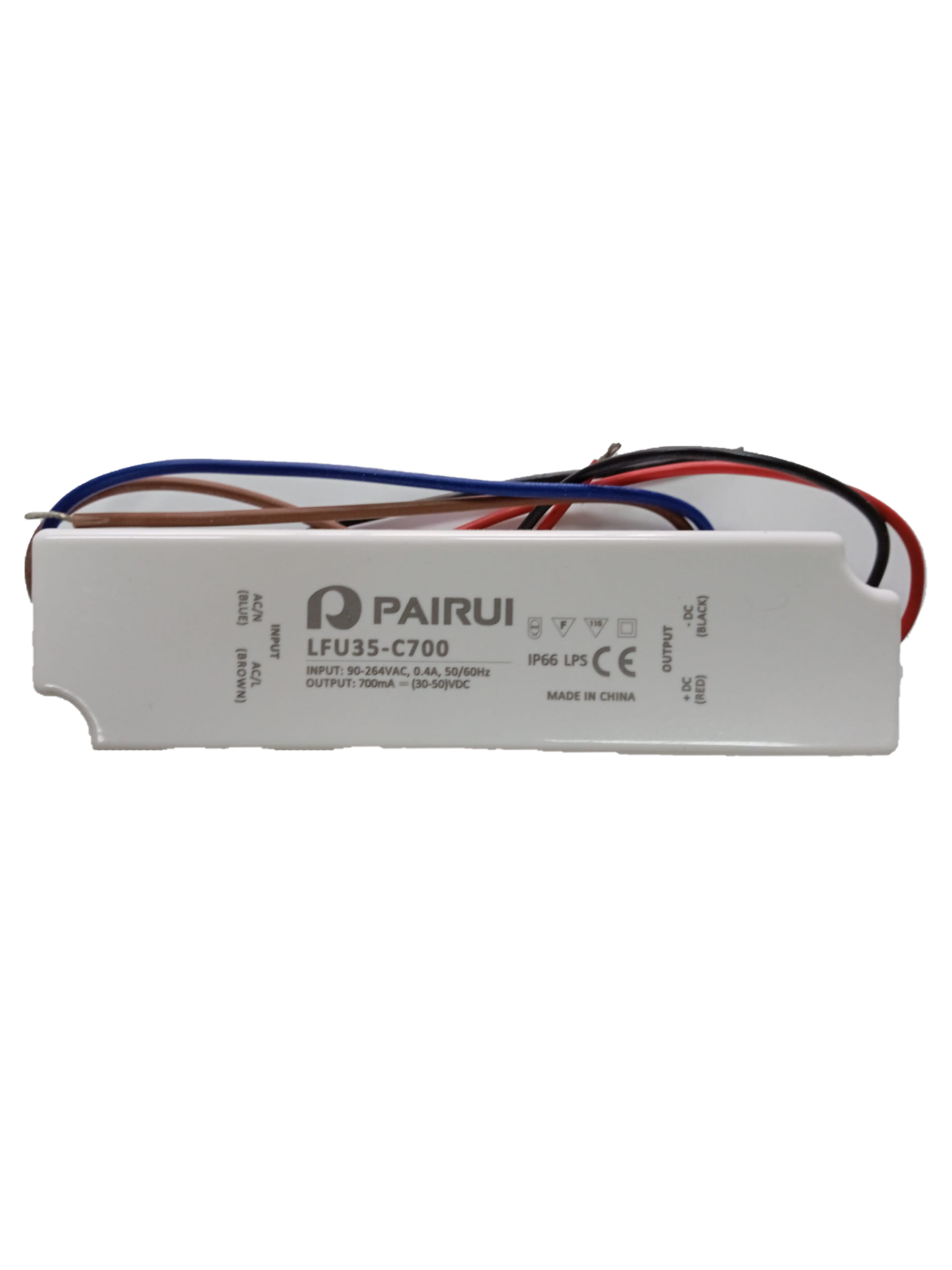 LFU35-C700  35W 700mA ıp67 PLASTİK KASA/MEANWELL LPC-35-700 Muadili