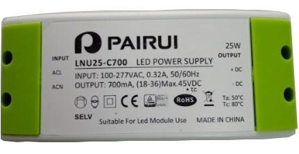 LNU25-C700  25W 700mA/MEANWELL APC-25-700 Muadili