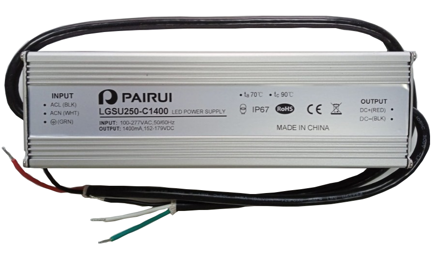 LGSU250-C1400  250W 1400mA IP67 METAL KASA/MEANWELL XLG-240-M-A Muadili