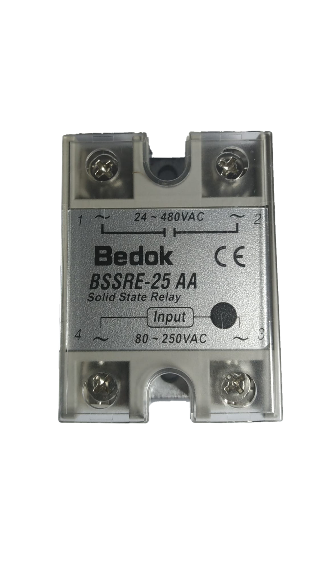 BSSRE-25AA BEDOK 80-250VAC Tetikleme,24-380VAC Çıkış Voltajı,25A Monofaze SOLİD STATE RELAY(SSR Röle)