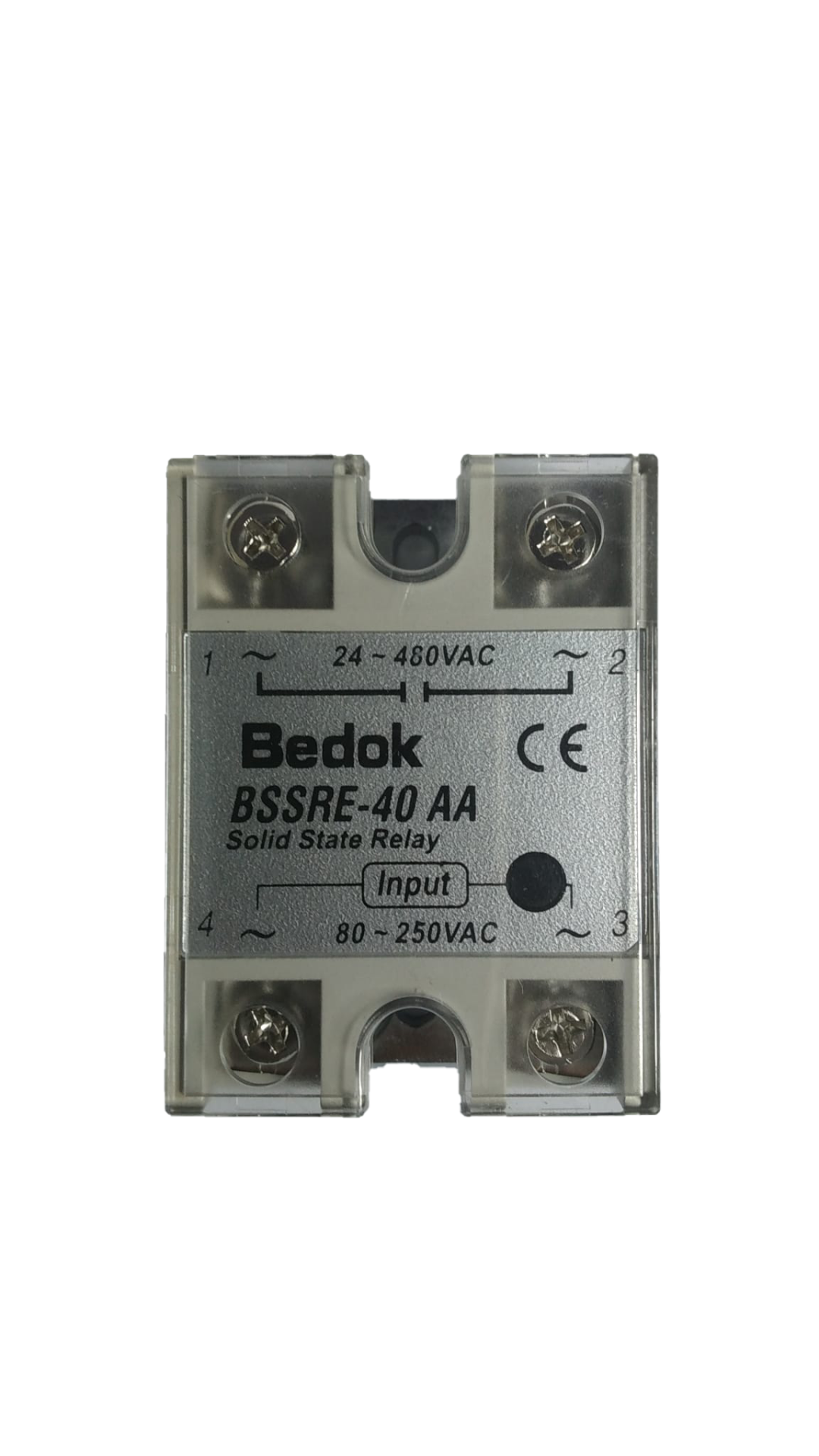 BSSRE-40AA BEDOK 80-250VAC Tetikleme,24-380VAC Çıkış Voltajı,40A Monofaze SOLİD STATE RELAY(SSR Röle)