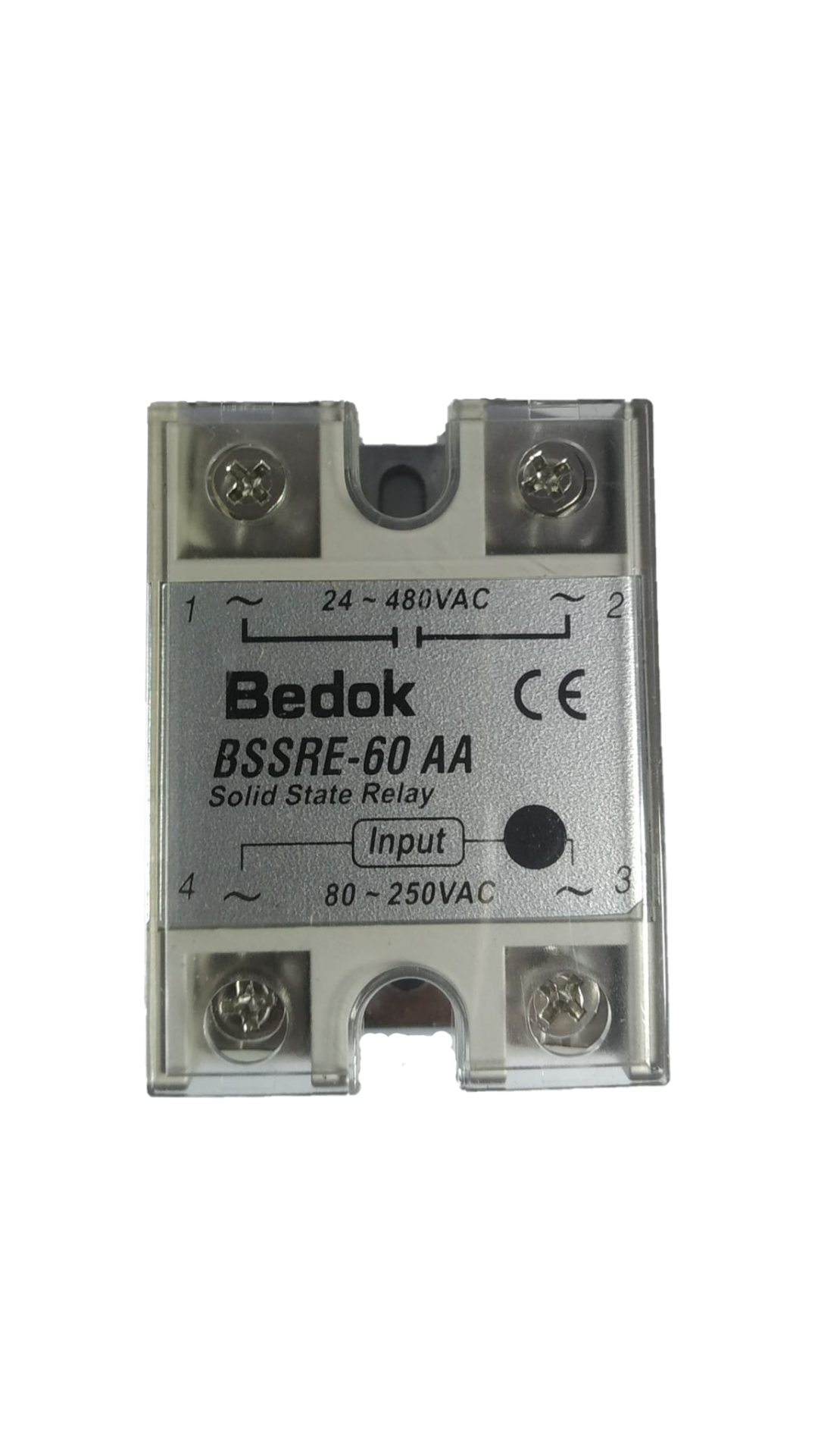 BSSRE-60AA BEDOK 80-250VAC Tetikleme,24-380VAC Çıkış Voltajı,60A Monofaze SOLİD STATE RELAY(SSR Röle)