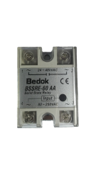 BSSRE-60AA BEDOK 80-250VAC Tetikleme,24-380VAC Çıkış Voltajı,60A Monofaze SOLİD STATE RELAY(SSR Röle)