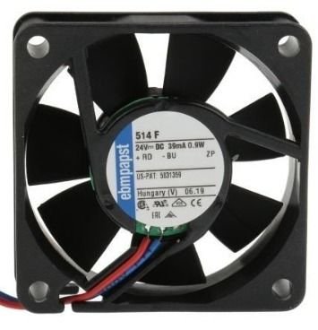 514F | 24V DC  39mA 0.9W Aksiyel Kompakt Fan