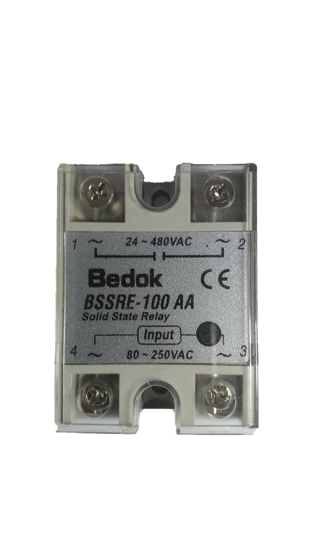 BSSRE-100AA BEDOK 80-250VAC Tetikleme,24-380VAC Çıkış Voltajı,100A Monofaze SOLİD STATE RELAY(SSR Röle)