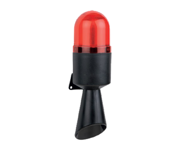FNAZ-B712-1 Sabit-Flasör-Çakar Döner-Buzzer Universal Işıklı Borulu Kornalar / 40-260V-AC/DC