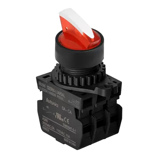 S2SRN-L7R2ADM |  Montaj Deliği ø22/25mm Yuvarlak Seçim Butonu Kontrol Anahtarı