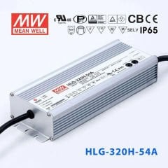 HLG-320H-54A HLG320H54A 54Vdc 5.95Amp ADJ MEANWELL