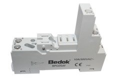 BPG05AY 10A/300VAC  Tek Kontak 5 Pin Röle Soketi
