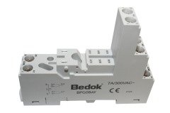 BPG08AY  7A/300VAC Çift Kontak 8 Pin Röle Soketi