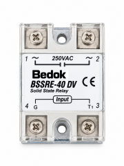 BSSRE-40DV BEDOK DC30-250MA Kontrol Girişi,175-250VAC Çıkış Voltajı,40A Monofaze VOLTAJ REGÜLATÖRÜ İÇİN SSR RÖLE