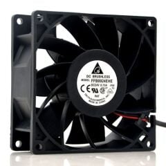 FFB0924EHE | 24V DC 0.50A 12W 4800 RPM 92x92x38mm 3 BAĞLANTI KABLOLU KOMPAKT FAN