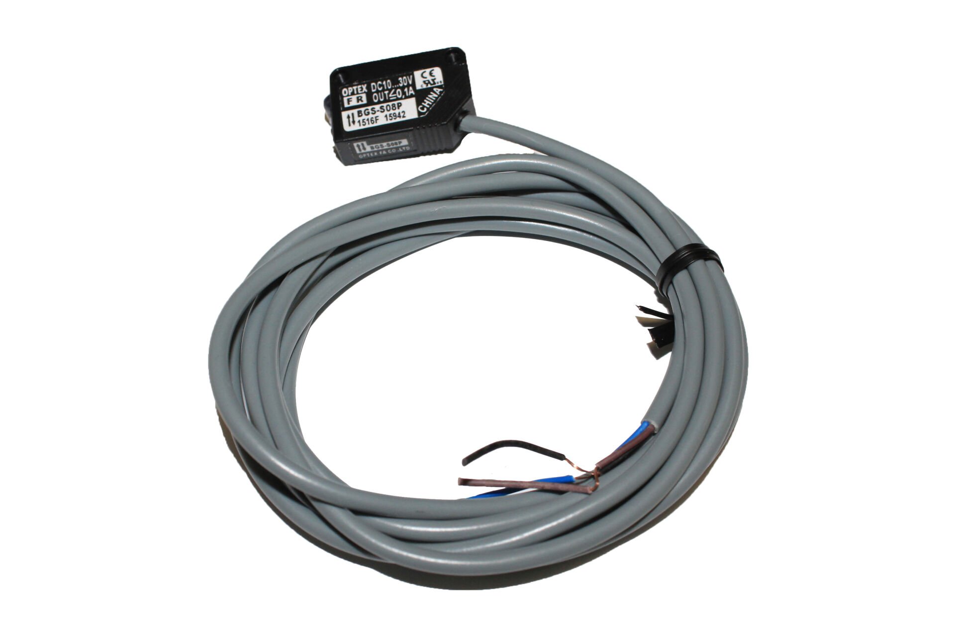 BGS-S08P | 10-30V DC 0.1A Photoelectric Sensör 10~80mm PNP 2m Kablo
