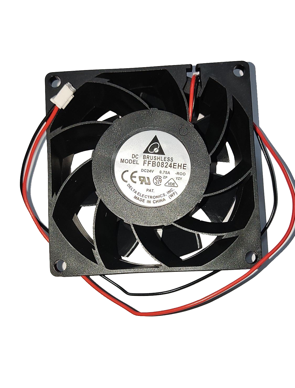 FFB0824EHE | 24V DC 12W 0.75A 80x80x38mm 2 Kablolu Tubeaxial Compact Fan