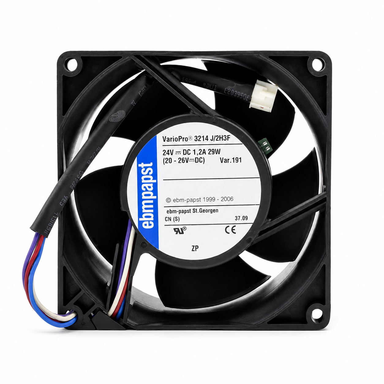 3214J/2H3F | 24V DC 1.2A 29W 92x92x38mm 3 Kablolu Compact fan