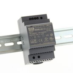 HDR-060-12 HDR6012 12Vdc 4.5Amp DIN Rail StepShape  MEANWELL |