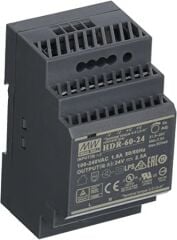 HDR-60-24 HDR6024 24Vdc 2.5Amp DIN Rail StepShape  MEANWELL |