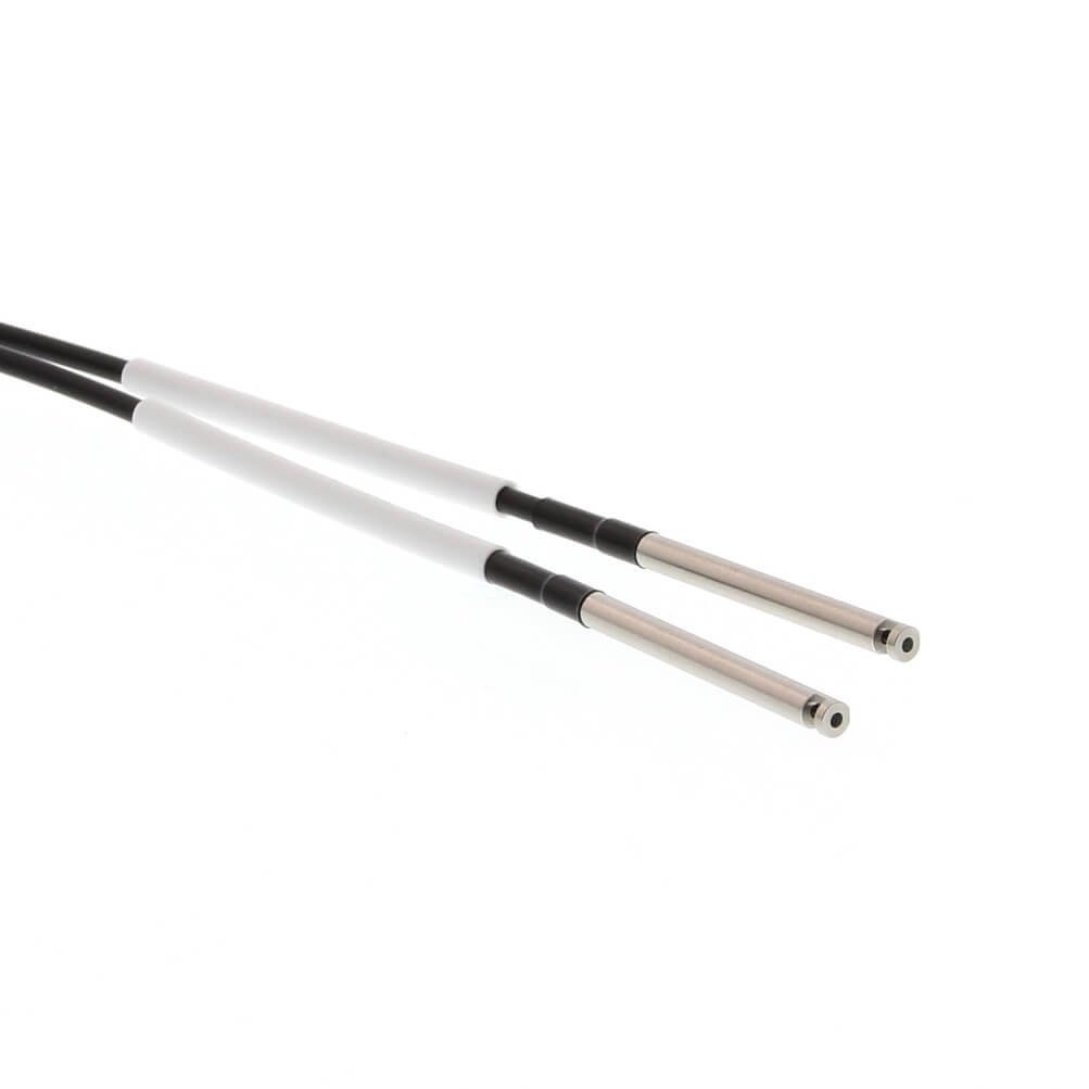 E32-T14L | Fiber Optik Sensör Başlığı Geçiş Işınlı Silindirik Eadyal Çap 3mm R25 fiber 2m Kablo