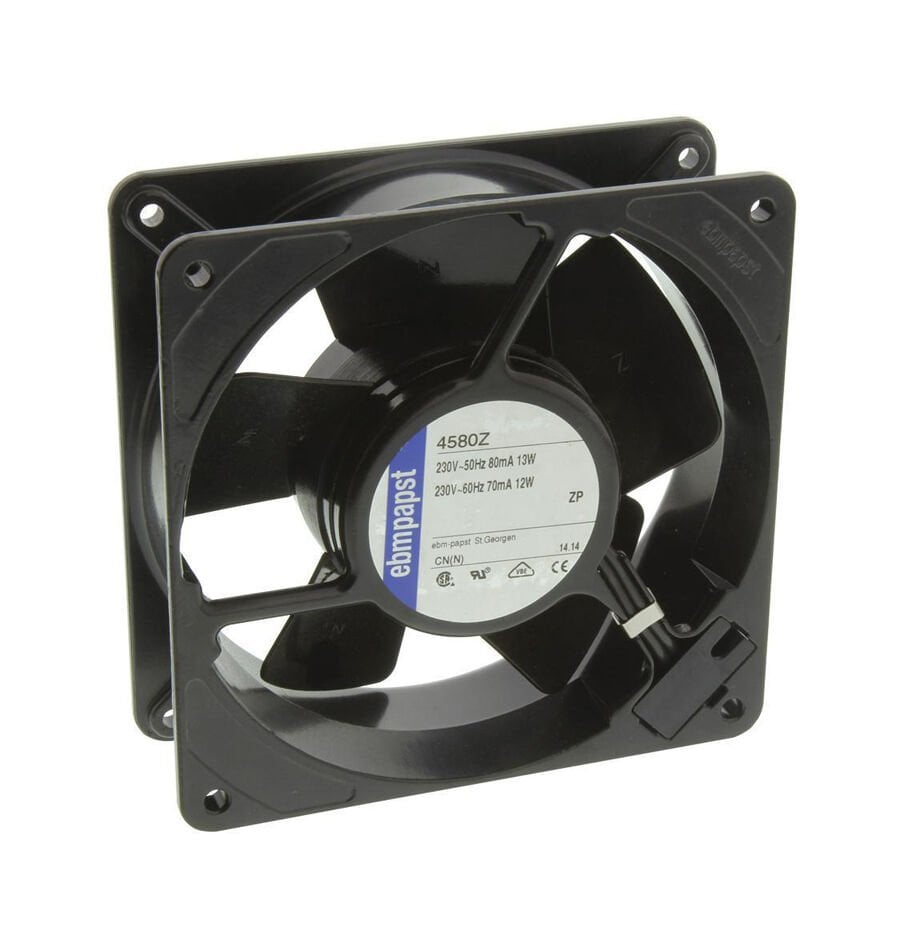 4580Z | 230V AC 50/60Hz 110-116m3/h Twin 119x119x38mm Axial Fan with Wallring