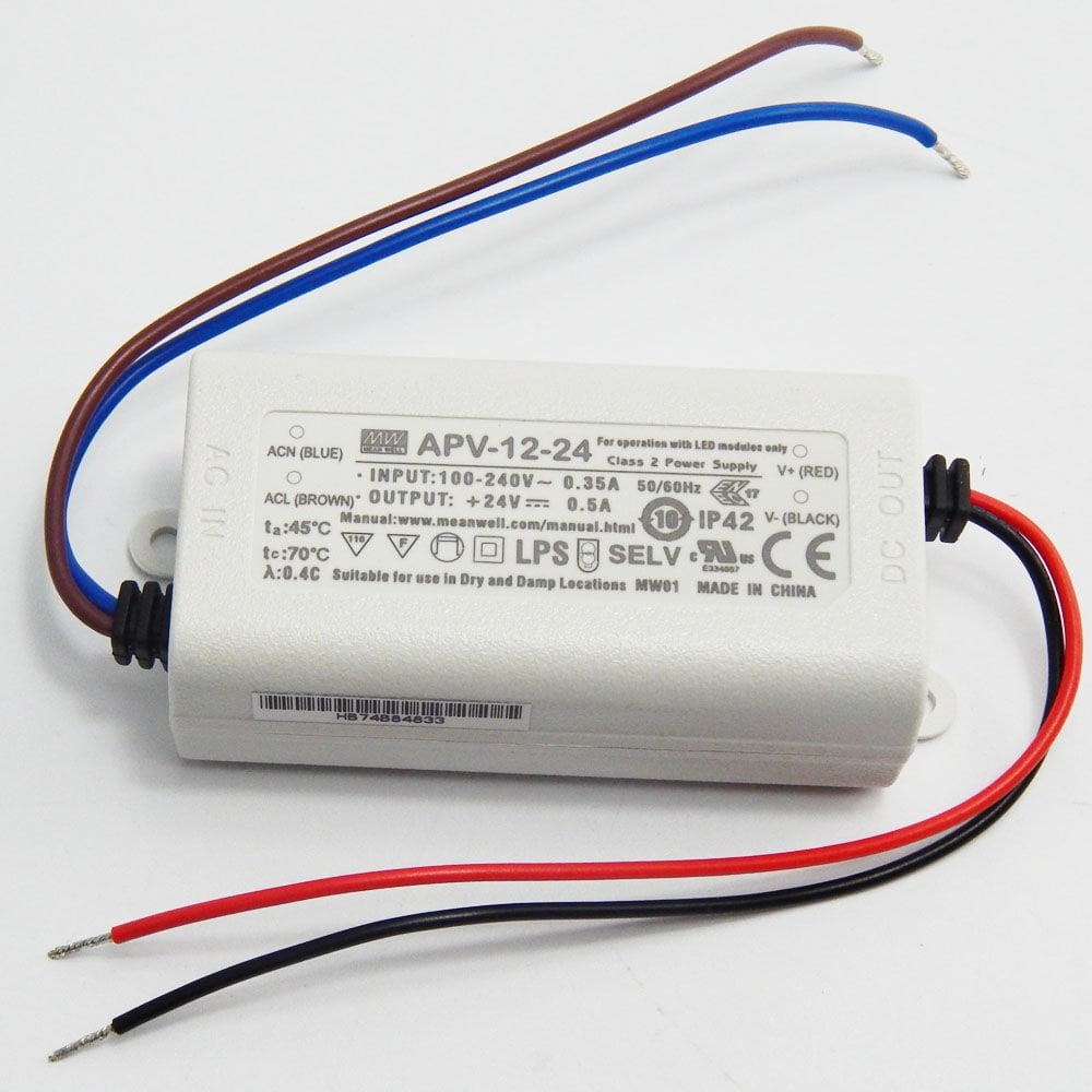 APV-12-24 APV1224 24Vdc 0.5Amp MEANWELL