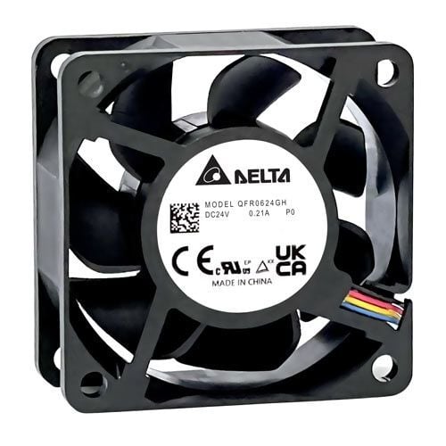 QFR0624SH | 24VDC 0.21A 60x60x25mm 3 Kablolu Fan