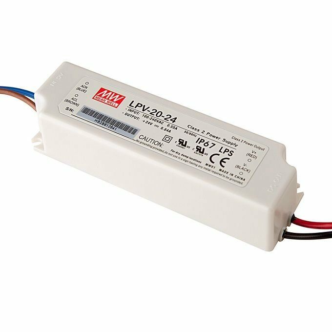 LPV-20-24 LPV2024 24VDC 0.84Amp IP67  MEANWELL