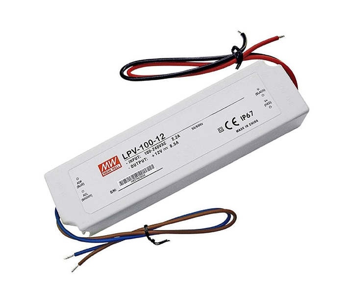 LPV-100-12 LPV10012 12VDC 8.5Amp IP67  MEANWELL