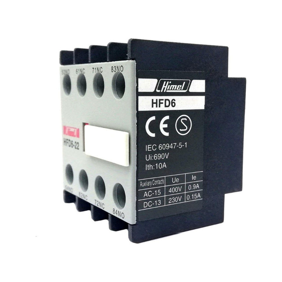 HFD622 | HDC6 Üstten Yardımcı Kont. 2NO 2NC