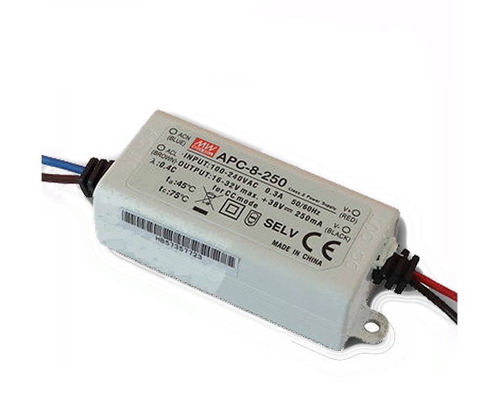APC-08-250 APC8250 16~32Vdc 250mA IP42  MEANWELL