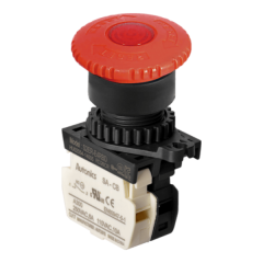 S2ER-E4RBDM KIRMIZI ACİL STOP/LEDLİ 24 VDC