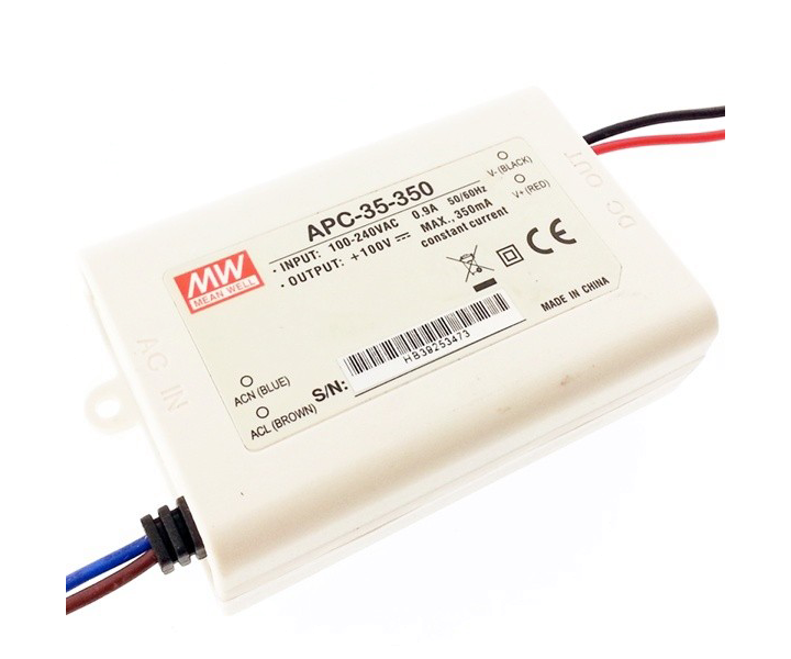 APC-35-350 APC35350 28~100Vdc 350mA IP30  MEANWELL