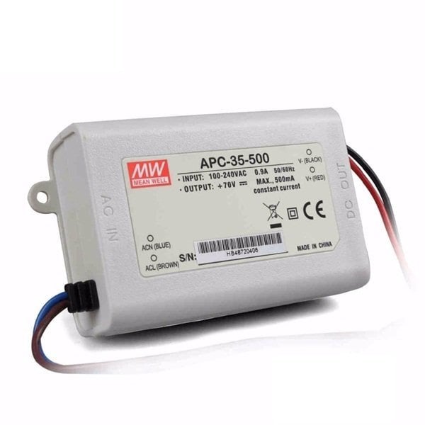 APC-35-500 APC35500 25~70Vdc 500mA IP42  MEANWELL