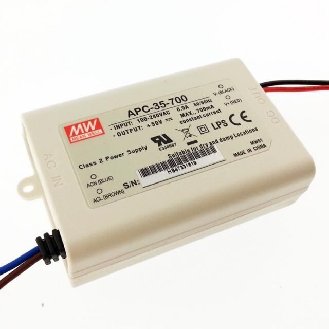 APC-35-700 APC35700 15~50Vdc 700mA IP42  MEANWELL