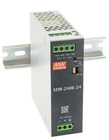 XDR-240E-24 | 24Vdc 10.0Amp DIN Rail