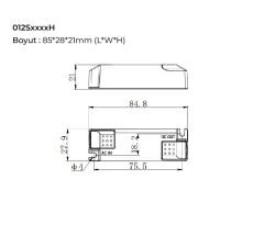LF-012S0300H | 300mA 30~40V DC 85x28x21mm ENEC FFree IP20 Lifud