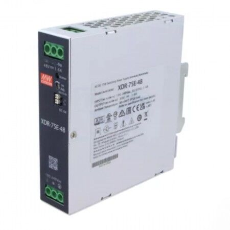 XDR-75E-48 | 48Vdc 1.6Amp DIN Rail