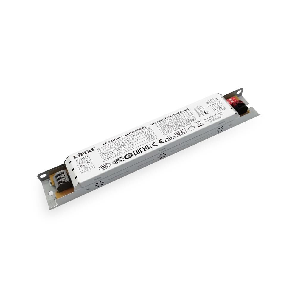 LF-FMR040YSIII | Linear 200~350mA 45~130VDC 168x30x21mm PFC ENEC FF DIPsw Lifud