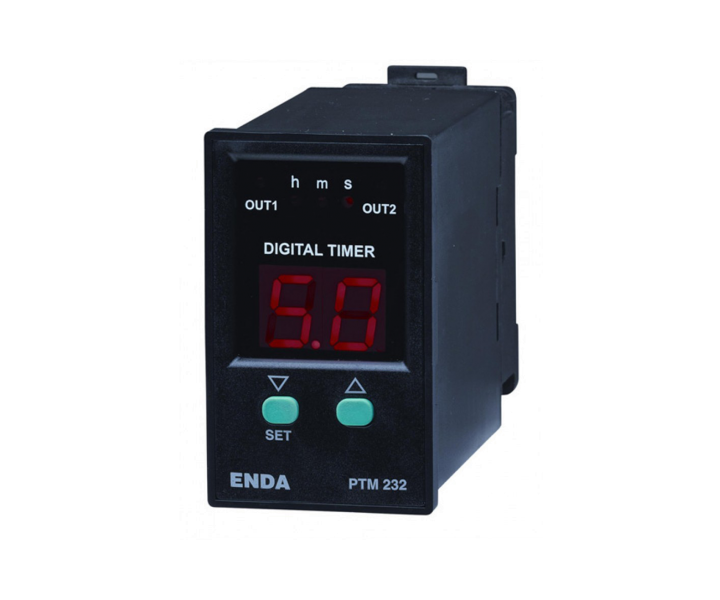 PTM-232-230-VAC | Dijital Zaman Rölesi 44x73 11 pin soket 230V AC +%10-%20 50/60Hz  ENDA