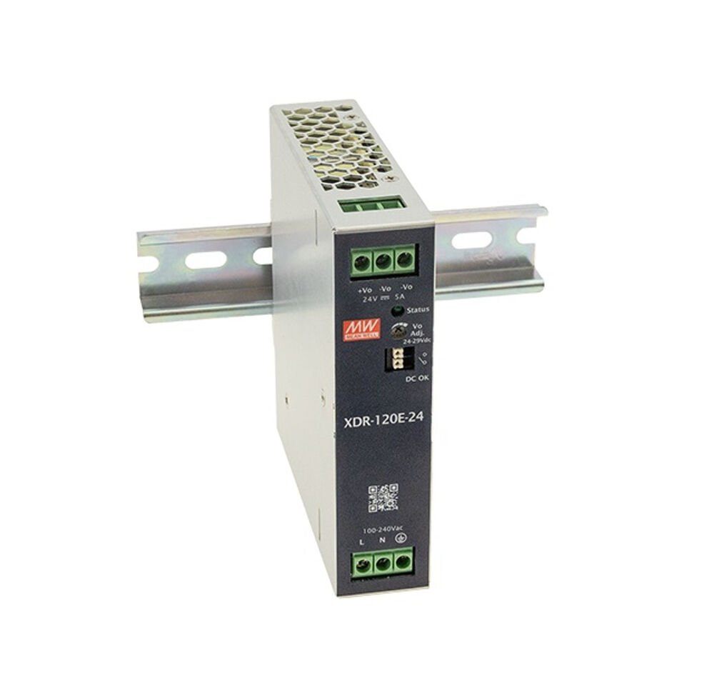 XDR-120E-48 | 48Vdc 2.5Amp DIN Rail