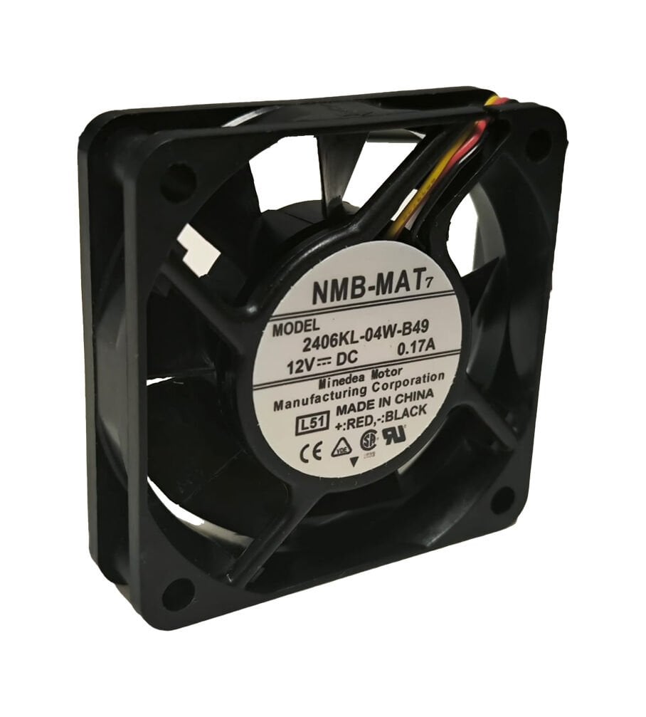 2406KL-04W-B49 NBM 60x60x15mm 12VDC 0.17A 3 Kablolu Fan