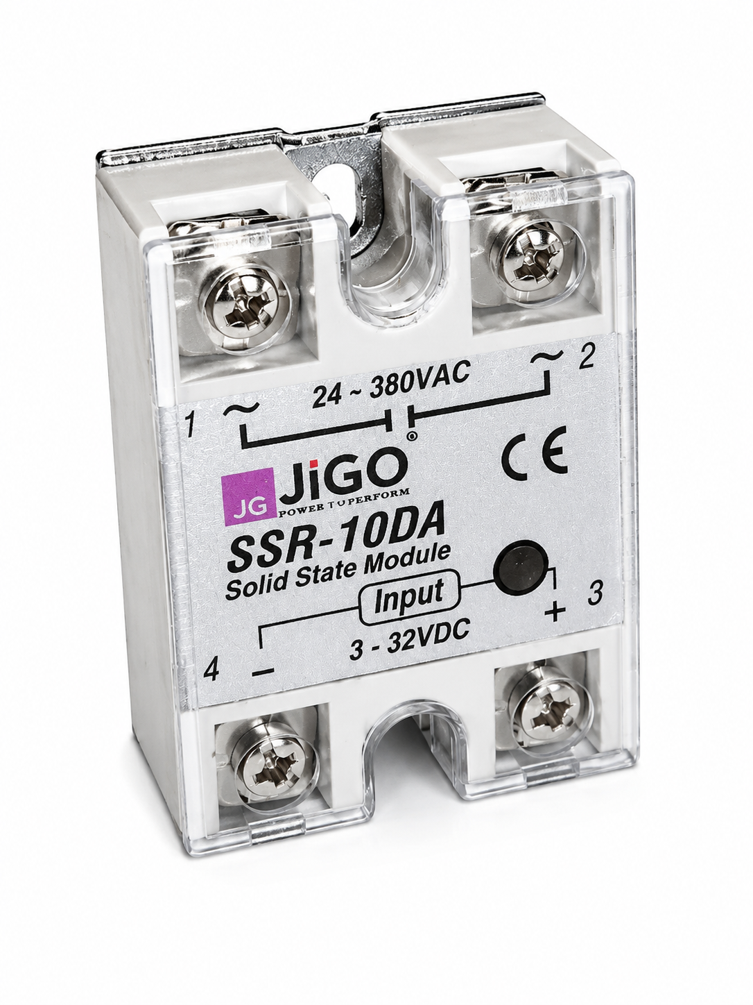 SSR-10DA JİGO 3-32VDC Tetikleme,24-380VAC Çıkış Voltajı,10A Monofaze SOLİD STATE MODULE (SSR Röle)