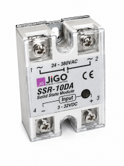 SSR-10DA JİGO 3-32VDC Tetikleme,24-380VAC Çıkış Voltajı,10A Monofaze SOLİD STATE MODULE (SSR Röle)