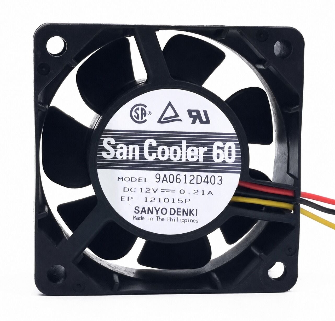 9A0612D403 | 12V 0.21A 60x60x25mm İnverter Soğutma Fanı