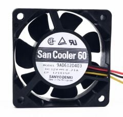 9A0612D403 | 12V 0.21A 60x60x25mm İnverter Soğutma Fanı