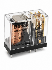 BAG2-24VDC  ÇİFT KONTAK  24DC İĞNE BACAK RÖLE