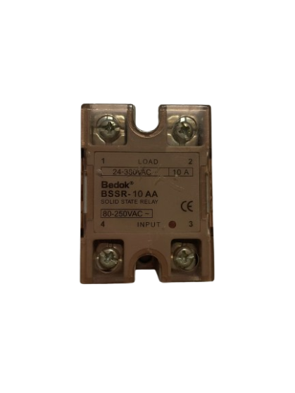 BSSRE-10AA BEDOK 80-250VAC Tetikleme,24-380VAC Çıkış Voltajı,10A Monofaze SOLİD STATE RELAY(SSR Röle)